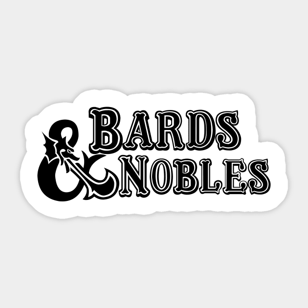 Bards and Nobles Sticker by DennisMcCarson